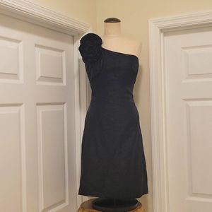Jessica Howard Black Oneshoulder Dress 